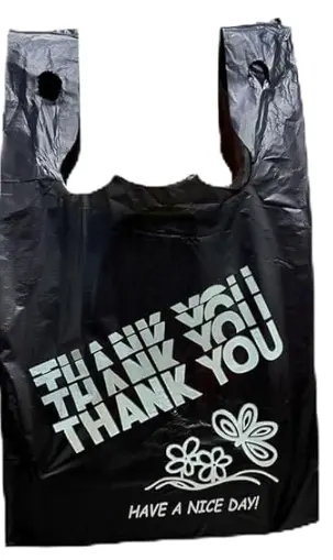 1/10 Shopping Bag Black 1000 Ct