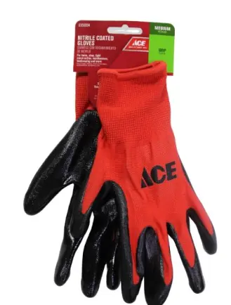 Ace Work Gloves Red 10ct