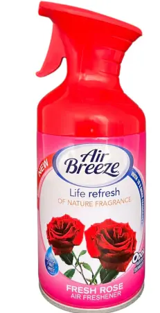 Air Breeze Spray Fresh Rose 12-8.5oz