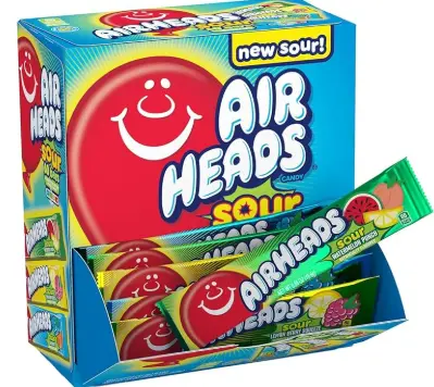 Airheads Sour Assorted 60-0.55 Oz
