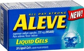 Aleve Liquid Gels Capsules 20ct