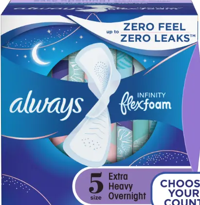Always Infinity Flex Foam Size 5