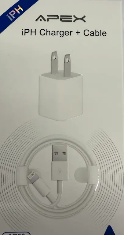 Apex AP03 IPhone Charger + Data Cable