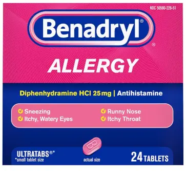 Benadryl Allergy Ultra Tabs 24ct - Single Box