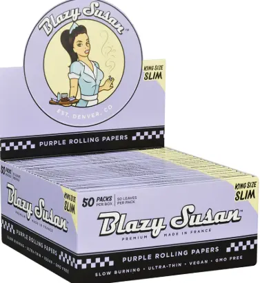 Blazy Susan Purple King Size 50ct