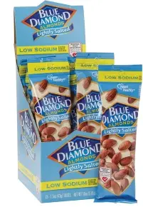 Blue Diamonds Almonds Lightly Salted 12-1.5oz