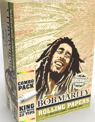 Bob Marley Papers King 33 Tips Organic 24ct