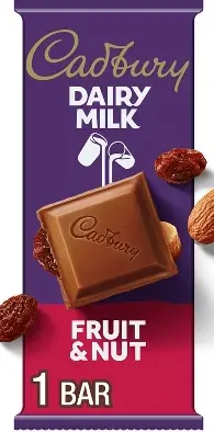 Cadbury Fruit & Nut 14 - 3.5 Oz