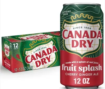 Canada Dry - Cherry Fruit Splash 12 Pack 12 Oz
