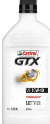Castrol - GTX Conventional 10W40 Motor Oil 6 Qts