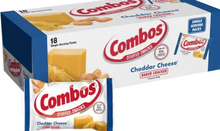 Combos Cheddar Cheese Baked Cracker 18-1.8 Oz