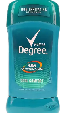 Degree Deo Cool Comfort 2.7oz 6 - Pack