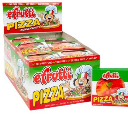 Efrutti Gummi Pizza 48-0.55oz