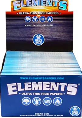 Elements Rice Paper King Size Wide 50ct
