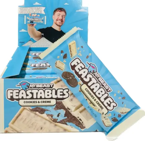 Feastables Cookies & Cream 24-2.1 Oz