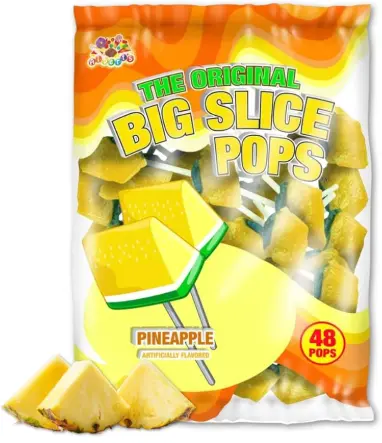 Fruit Slice Pop Pineapple 48-0.49 Oz