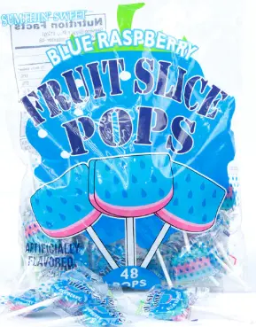 Fruit Slice Pops Blue Raspberry 48-27.1 Oz
