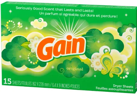 Gain Dryer Sheets 15 Count