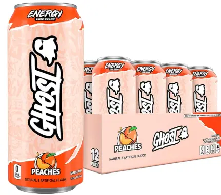 Ghost 16 Oz 12 Pack Peaches
