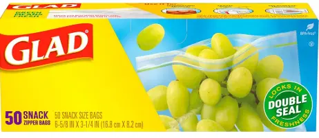 Glad Zipper Snack Bag