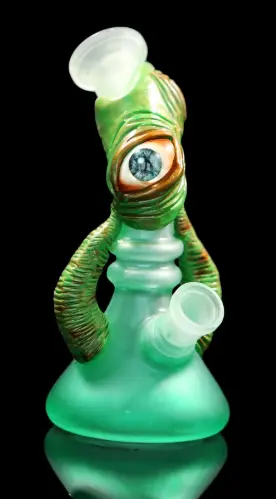 Eye Ball Glass Water Pipe 3D Stained