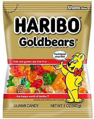 Haribo Gold Bears Gummy Candy 12-5oz
