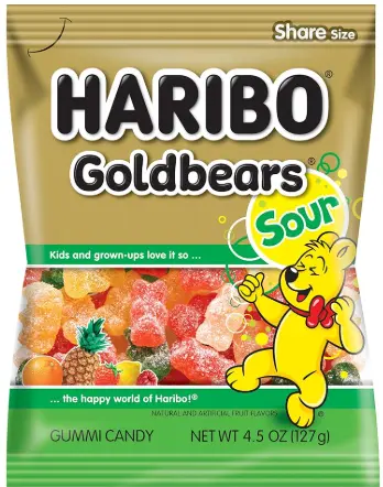 Haribo Sour Gold Bears 12-4.5oz