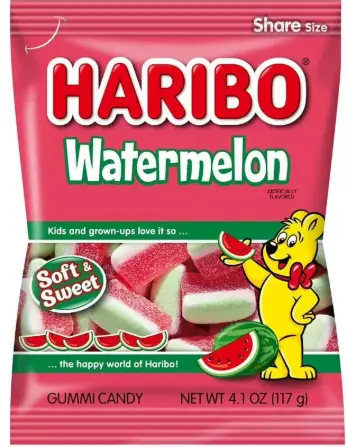 Haribo Watermelon Gummy Candy 12-4.1