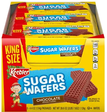 Keebler Sugar Wafers Choco King Size 9-4.4oz