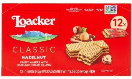 Loacker Wafer Hazelnut 12-1.59oz