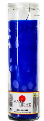 Magic Light Glass Candle Blue 12ct
