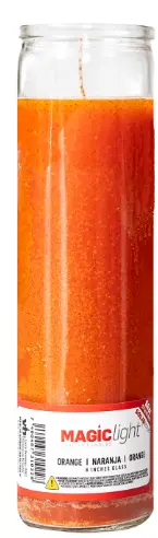 Magic Light Glass Candle Orange 12ct