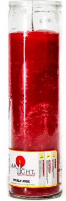 Magic Light Glass Candle Red 12ct