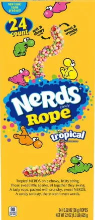 Nerds Rope Tropical Candy 24-0.96 Oz