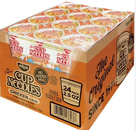 Nissin Cup Noodles Soup Chicken Cup 24-2.5 Oz