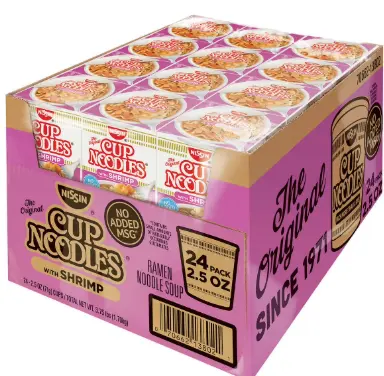Nissin Cup Noodles Soup Shrimp Cup 24-2.5 Oz
