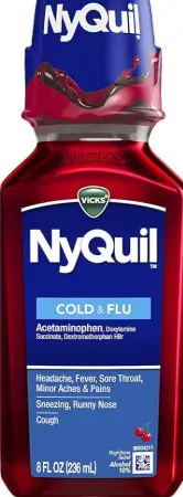 Nyquil Cold Cough Nighttime Relief 8oz