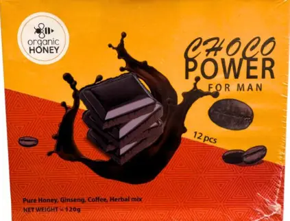 Organic Honey Choco Power 12 Pcs