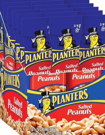 Planters Salted Peanuts 18-1.75oz