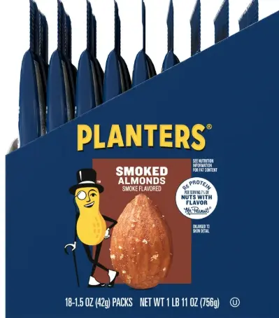 Planters Smoked Almond 18-1.75oz