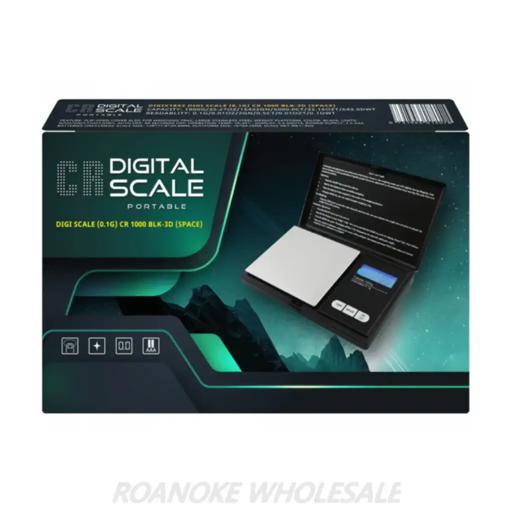 Portable Digital Scale 3D Black