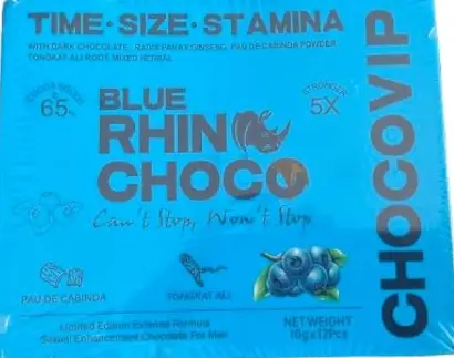 Rhino Choco Blueberry 12 Pcs