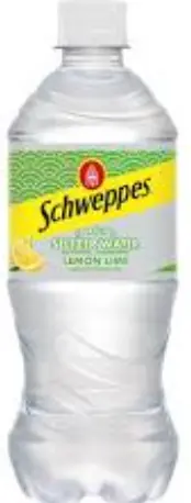 Schweppes Seltzer lemon Lime 24-20 Oz (Deposit Included)