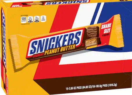 Snickers Crunchy P.B King Size 18-3.56oz