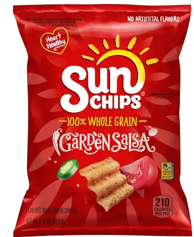 Sunchips Garden Salsa Red Bag