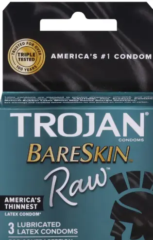Trojan Bareskin Raw 6-3ct