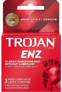 Trojan Enz Non Lub Condom 6-3ct