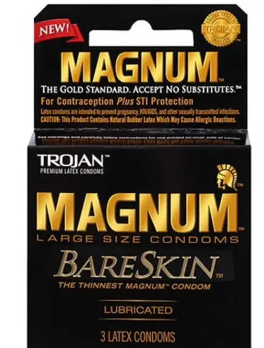 Trojan Magnum Bareskin Large 6-3ct
