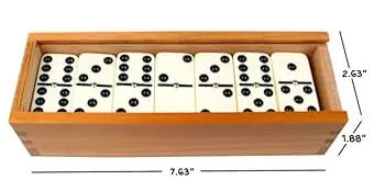Turtle Nose Dominoes Wood Case 28ct