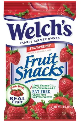 Welchs Fruit Snacks Strawberry 12-5oz